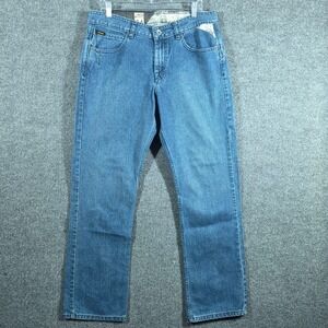VTG Volcom Jeans Mens 34x32 Blue Enowen Straight Leg Skate Y2K Denim Boardwear